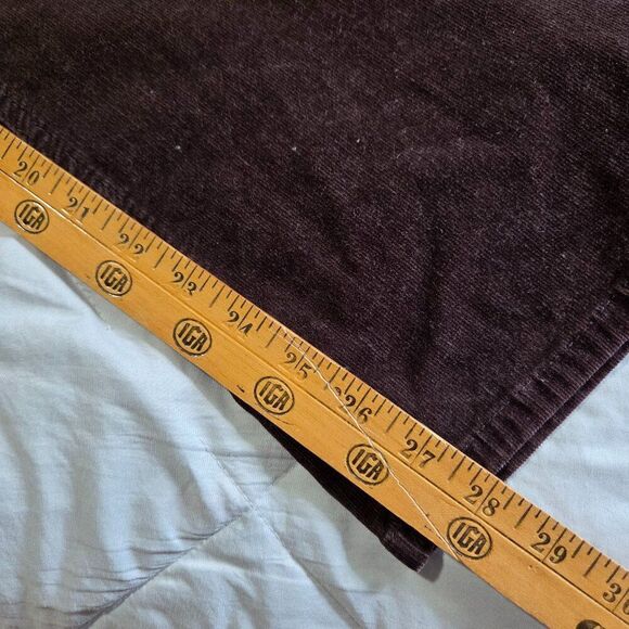 EUC CHICO'S BROWN CORDUROY SLIGHTLY FLARED PANTS SIZE 2 / WOMENS LARGE - Picture 14 of 16